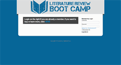 Desktop Screenshot of literaturereviewbootcamp.com